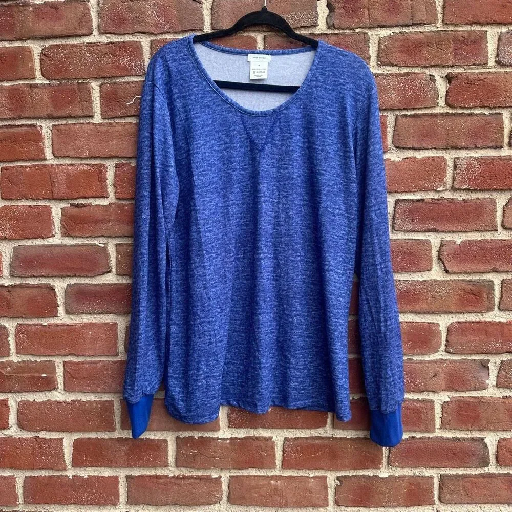 Catherine Malandrino $69 Jogger 2Pc Lounge PJ Set Blue 2X NEW